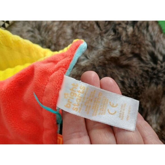 Bright Starts Cuddle Blankie Lion Taggies Lovey Security‎ Blanket 14 x 14 - Picture 7 of 7